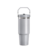 30OZ sublimation Stainless Steel Tumbler with Handle Grey Matte